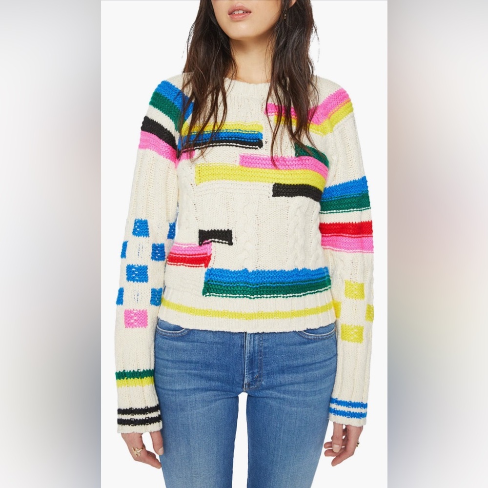 MOTHER Multicolor Crew Neck Sweater